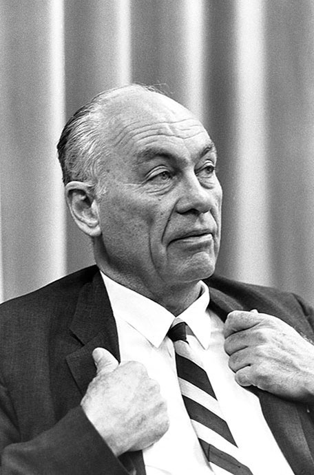 George Gallup (1901 - 1984) was an American pollster, a pioneer in scientific sampling of pubic opinion. He founded the American Institute of Public Opionion, which executes the Gallup Poll. (Photo by © CORBIS/Corbis via Getty Images)